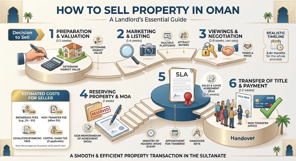 How to Sell Property in Oman: Process, Costs and Realistic Timeline