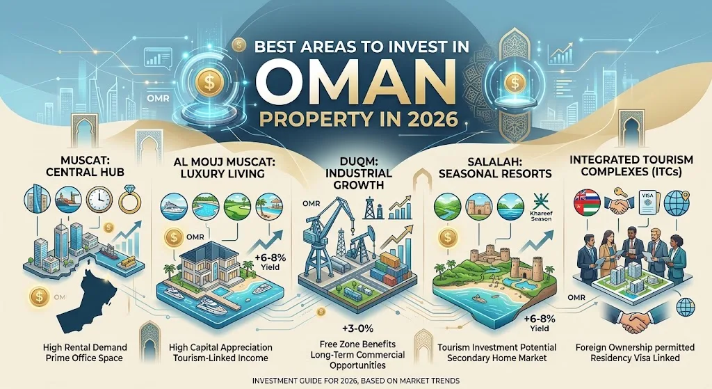 Best Areas to Invest in Oman Property in 2026