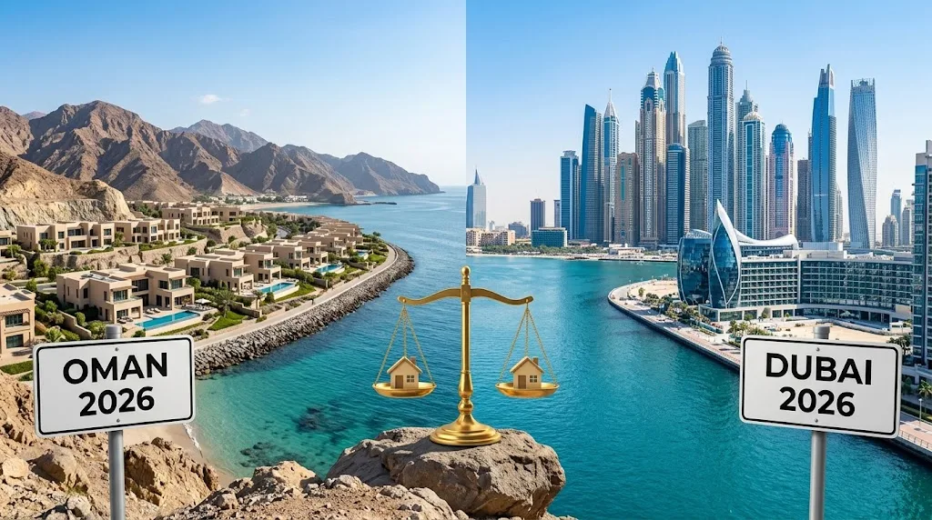 Oman vs Dubai Property Investment: An Honest Side-by-Side for 2026