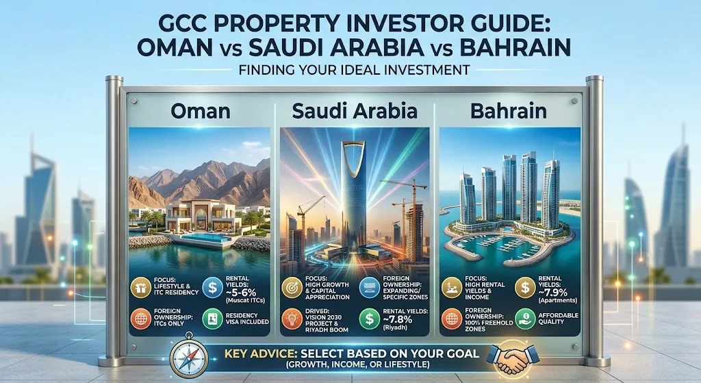 Oman vs Saudi Arabia vs Bahrain: Where Should GCC Property Investors Buy?